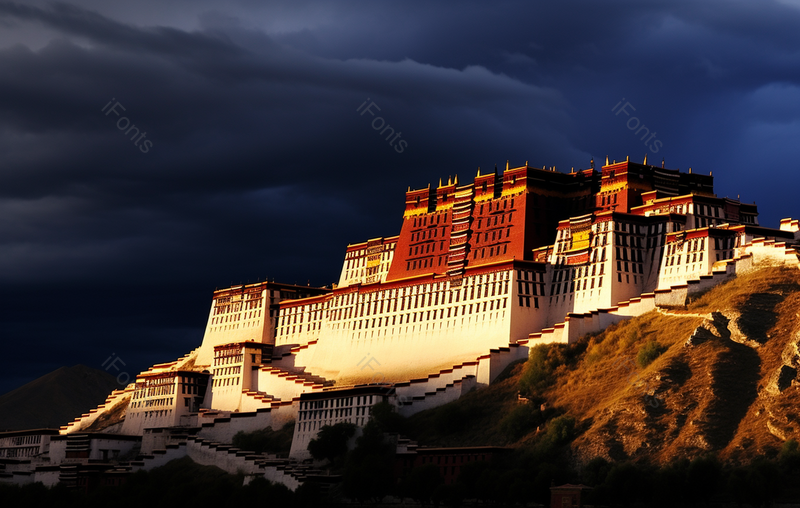人类的信仰雄伟庄严的布达拉宫建筑,高清,摄影图,摄影图片,图片大全,摄影图免费下载